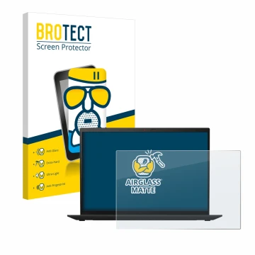 Face avant d’un emballage produit avec le logo de la marque BROTECT. À côté, l’appareil Lenovo ThinkPad X1 Carbon (9ème Gen.) 