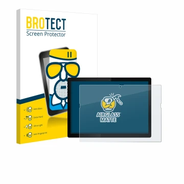 Face avant d’un emballage produit avec le logo de la marque BROTECT. À côté, l’appareil Lenovo ThinkPad X12 Detachable Gen 1 e