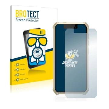 Face avant d’un emballage produit avec le logo de la marque BROTECT. À côté, l’appareil iiiF150 B2021 est représenté avec la p