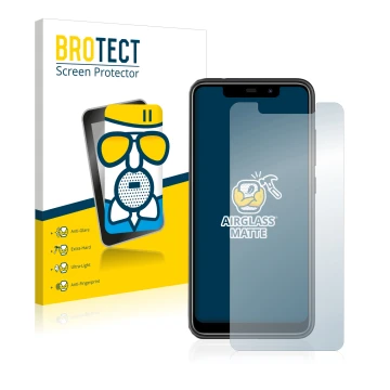 Face avant d’un emballage produit avec le logo de la marque BROTECT. À côté, l’appareil Oukitel C22 est représenté avec la pro
