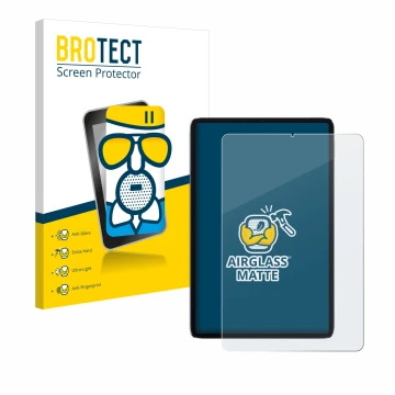 Face avant d’un emballage produit avec le logo de la marque BROTECT. À côté, l’appareil Xiaomi Mi Pad 5 est représenté avec la