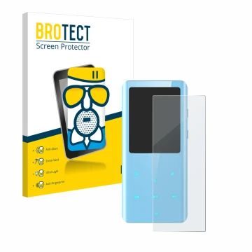 Face avant d’un emballage produit avec le logo de la marque BROTECT. À côté, l’appareil AGPtek A19X est représenté avec la pro