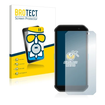 Face avant d’un emballage produit avec le logo de la marque BROTECT. À côté, l’appareil Almex AiM TC601 est représenté avec la