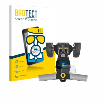 Face avant d’un emballage produit avec le logo de la marque BROTECT. À côté, l’appareil PowaKaddy CT6 GPS est représenté avec 