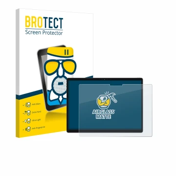 Face avant d’un emballage produit avec le logo de la marque BROTECT. À côté, l’appareil Dell Latitude 7320 Detachable est repr