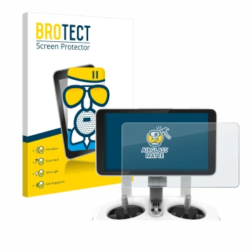 Face avant d’un emballage produit avec le logo de la marque BROTECT. À côté, l’appareil DJI Phantom 4 Pro+/Adv+ 5.5