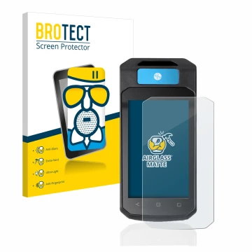 Face avant d’un emballage produit avec le logo de la marque BROTECT. À côté, l’appareil Accu-Chek Insight mit DBLG1 est représ