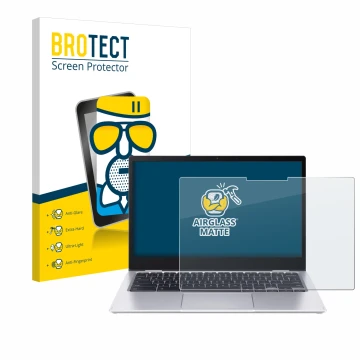 Face avant d’un emballage produit avec le logo de la marque BROTECT. À côté, l’appareil Acer Chromebook Spin 513 CP513-1H-S72Y