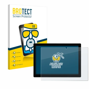 Face avant d’un emballage produit avec le logo de la marque BROTECT. À côté, l’appareil Hyrican Enwo Pad est représenté avec l