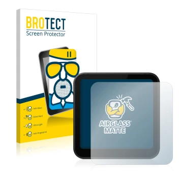 Face avant d’un emballage produit avec le logo de la marque BROTECT. À côté, l’appareil DJI Action 2 est représenté avec la pr