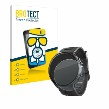 Face avant d’un emballage produit avec le logo de la marque BROTECT. À côté, l’appareil Kiprun 500 est représenté avec la prot