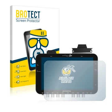 Face avant d’un emballage produit avec le logo de la marque BROTECT. À côté, l’appareil Convergent Design Odyssey 7Q+ est repr