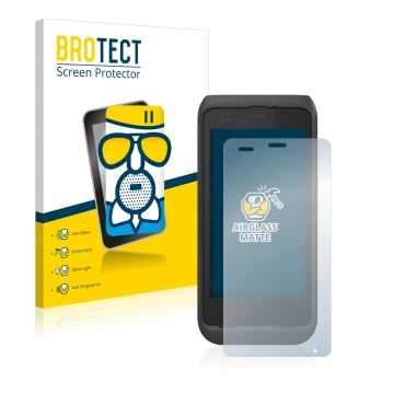 Face avant d’un emballage produit avec le logo de la marque BROTECT. À côté, l’appareil Honeywell CT45 XP est représenté avec 