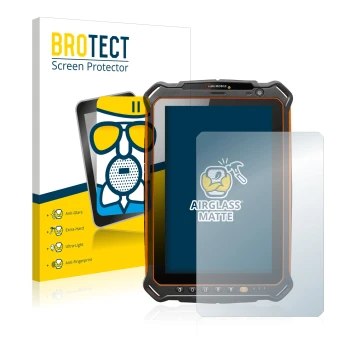 Face avant d’un emballage produit avec le logo de la marque BROTECT. À côté, l’appareil i.safe MOBILE IS930.1 est représenté a