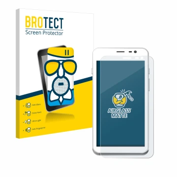 Face avant d’un emballage produit avec le logo de la marque BROTECT. À côté, l’appareil Pax A77 est représenté avec la protect