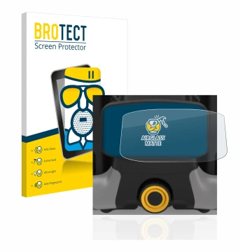 Face avant d’un emballage produit avec le logo de la marque BROTECT. À côté, l’appareil PowaKaddy CT8 est représenté avec la p