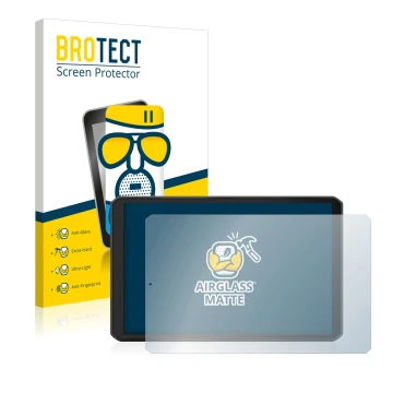 Face avant d’un emballage produit avec le logo de la marque BROTECT. À côté, l’appareil Garmin dezl LGV810 est représenté avec