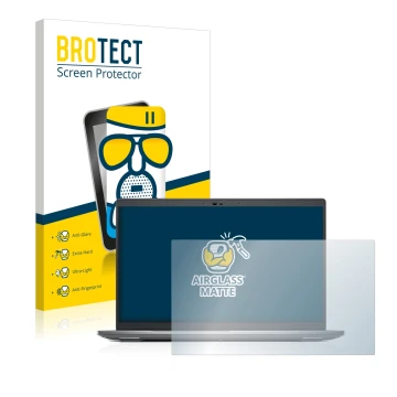 Face avant d’un emballage produit avec le logo de la marque BROTECT. À côté, l’appareil Dell Precision 3570 est représenté ave