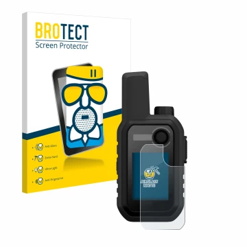 Face avant d’un emballage produit avec le logo de la marque BROTECT. À côté, l’appareil Garmin Alpha 10 K est représenté avec 