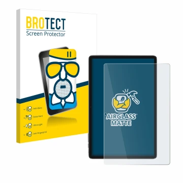 Face avant d’un emballage produit avec le logo de la marque BROTECT. À côté, l’appareil Blackview Tab 7 WiFi est représenté av