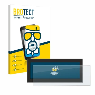 Face avant d’un emballage produit avec le logo de la marque BROTECT. À côté, l’appareil Opel Astra L 2022 Navigationssystem es