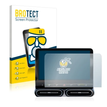 Face avant d’un emballage produit avec le logo de la marque BROTECT. À côté, l’appareil Smart #1 Pro+ 12,8