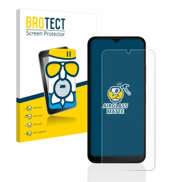 Face avant d’un emballage produit avec le logo de la marque BROTECT. À côté, l’appareil Nokia C32 est représenté avec la prote