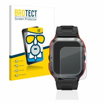 Face avant d’un emballage produit avec le logo de la marque BROTECT. À côté, l’appareil Kospet Tank M2 est représenté avec la 