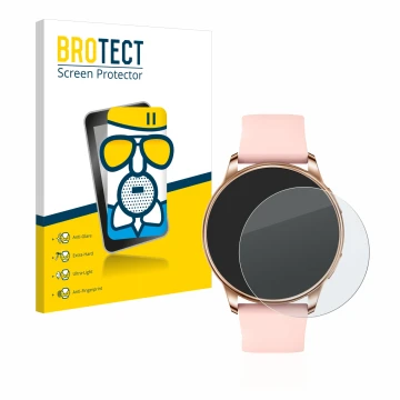 Face avant d’un emballage produit avec le logo de la marque BROTECT. À côté, l’appareil Levowatch F2 est représenté avec la pr
