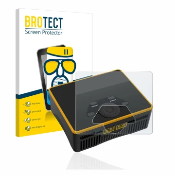 Face avant d’un emballage produit avec le logo de la marque BROTECT. À côté, l’appareil Junsi iCharger DX6 est représenté avec