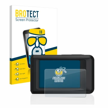 Face avant d’un emballage produit avec le logo de la marque BROTECT. À côté, l’appareil Hikmicro Pocket 2 est représenté avec 