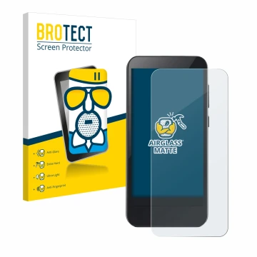 Face avant d’un emballage produit avec le logo de la marque BROTECT. À côté, l’appareil Omnipod 5 est représenté avec la prote