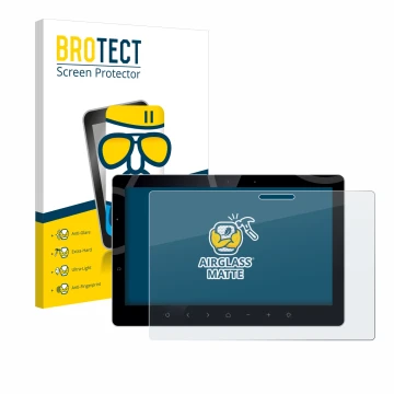 Face avant d’un emballage produit avec le logo de la marque BROTECT. À côté, l’appareil Bewatec .Tablet SF 13