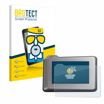 Face avant d’un emballage produit avec le logo de la marque BROTECT. À côté, l’appareil KTM 1290 Super Duke R 2022 TFT-Display