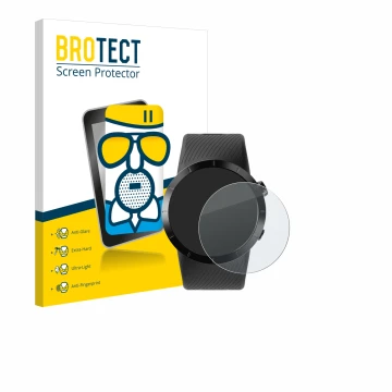 Face avant d’un emballage produit avec le logo de la marque BROTECT. À côté, l’appareil Shot Scope X5 est représenté avec la p