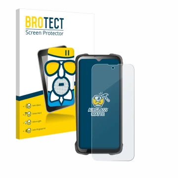 Face avant d’un emballage produit avec le logo de la marque BROTECT. À côté, l’appareil Cubot King Kong 9 est représenté avec 