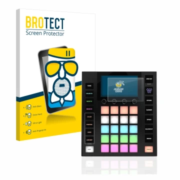 Face avant d’un emballage produit avec le logo de la marque BROTECT. À côté, l’appareil Wolfmix W1 est représenté avec la prot