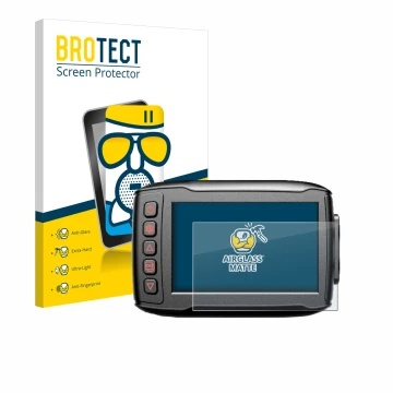 Face avant d’un emballage produit avec le logo de la marque BROTECT. À côté, l’appareil Blueskysea DV999 est représenté avec l