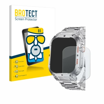 Face avant d’un emballage produit avec le logo de la marque BROTECT. À côté, l’appareil LIGE K-57 1.96