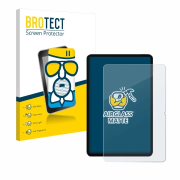Face avant d’un emballage produit avec le logo de la marque BROTECT. À côté, l’appareil Xiaomi Pad 6 est représenté avec la pr