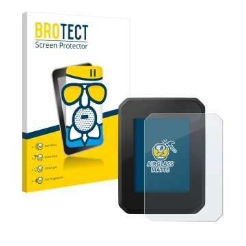 Face avant d’un emballage produit avec le logo de la marque BROTECT. À côté, l’appareil FIT Display Compact est représenté ave