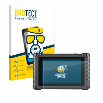Face avant d’un emballage produit avec le logo de la marque BROTECT. À côté, l’appareil Autel MaxiDAS DS900 est représenté ave