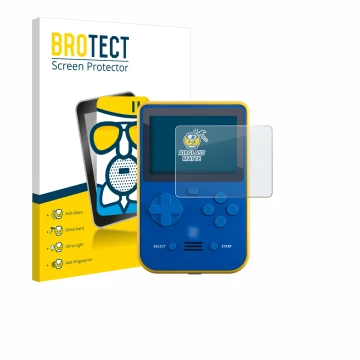 Face avant d’un emballage produit avec le logo de la marque BROTECT. À côté, l’appareil Blaze Super Pocket est représenté avec