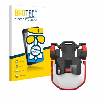 Face avant d’un emballage produit avec le logo de la marque BROTECT. À côté, l’appareil Kress Mission Mega 3000 KR133E est rep