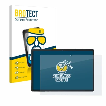 Face avant d’un emballage produit avec le logo de la marque BROTECT. À côté, l’appareil Oukitel OKT3 est représenté avec la pr