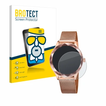 Face avant d’un emballage produit avec le logo de la marque BROTECT. À côté, l’appareil Lotus SMARTIME 50036/1 est représenté 