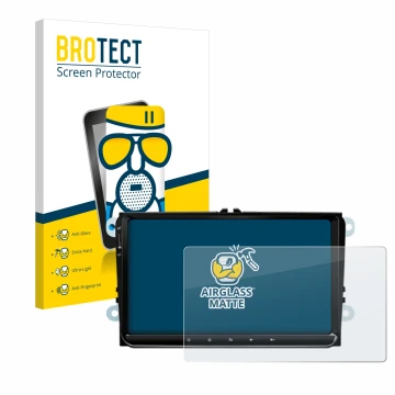 Face avant d’un emballage produit avec le logo de la marque BROTECT. À côté, l’appareil Eonon 53 SE est représenté avec la pro