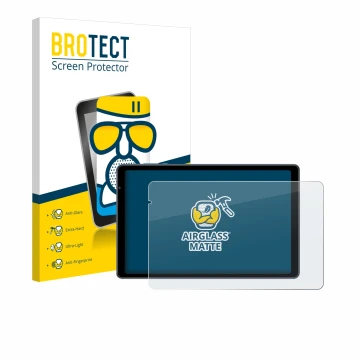 Face avant d’un emballage produit avec le logo de la marque BROTECT. À côté, l’appareil Sebbe S22 10.1