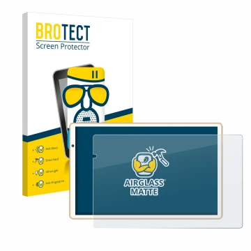 Face avant d’un emballage produit avec le logo de la marque BROTECT. À côté, l’appareil Facetel Q3 est représenté avec la prot