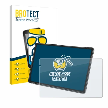 Face avant d’un emballage produit avec le logo de la marque BROTECT. À côté, l’appareil Yestel T13 est représenté avec la prot